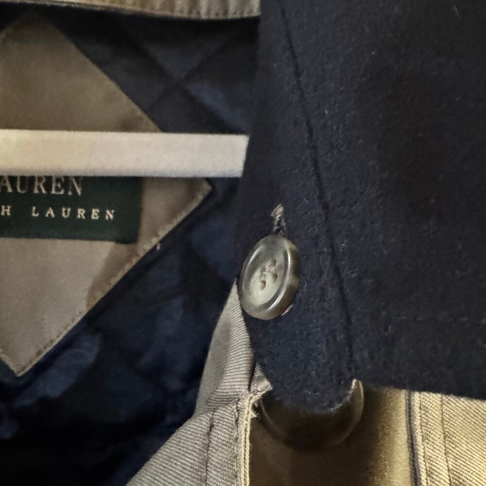Lauren Ralph Lauren Edmond Men’s Trench Coat Sz 44L Taupe Preppy Classic - Picture 14 of 15